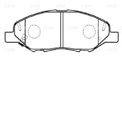 Колодки тормозные дисковые (старый арт. CKN-27-P) GK0742P ctr 1шт