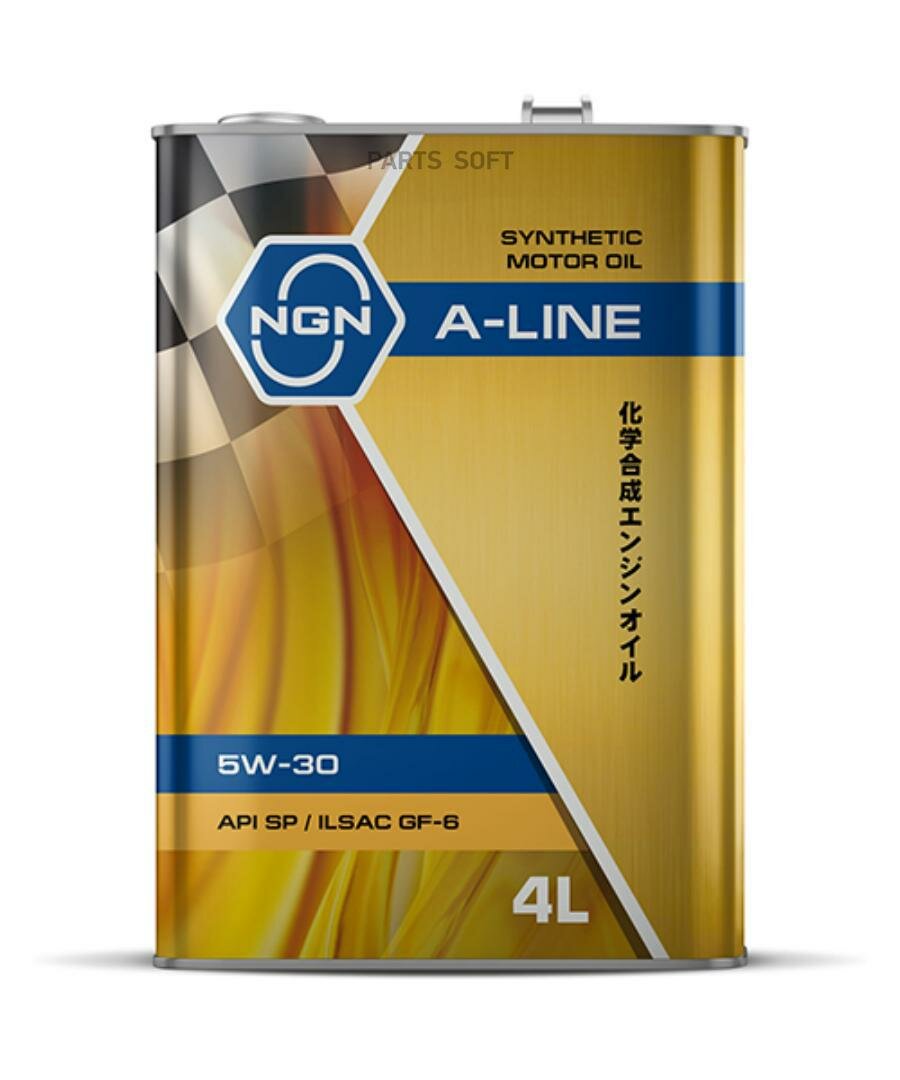 NGN Ngn Масло Моторное Ngn A-Line 5W-30 Синтетическое 4 Л V182575117