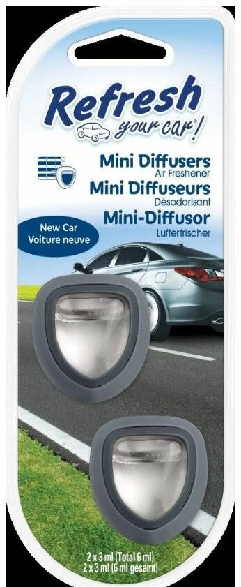 фото Набор из 3 штук Ароматизатор мини диффузор Refresh your car! Новая машина 2шт