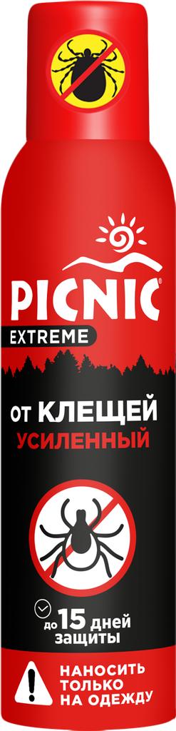 Аэрозоль от клещей PICNIC Extreme 150мл