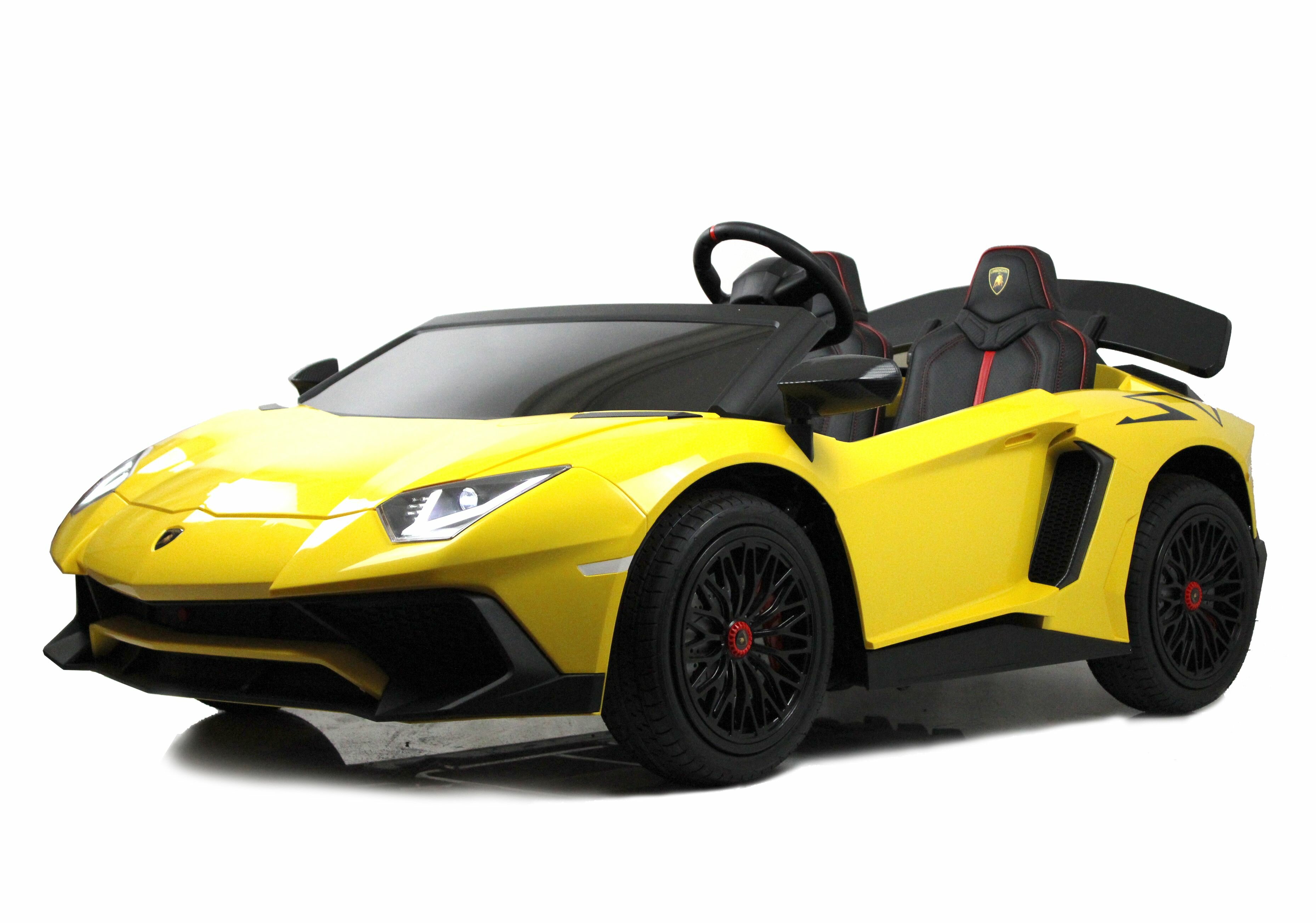 Rivertoys Детский электромобиль Lamborghini Aventador SV (M777MM) желтый