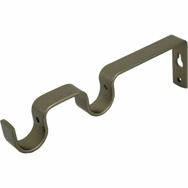 фото Держатель двухрядный простой Orbis металл цвет графит 2 см