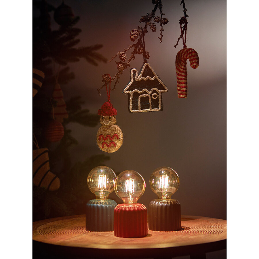 Светильник декоративный Tkano Edge керамика, бордовый - фотография № 4