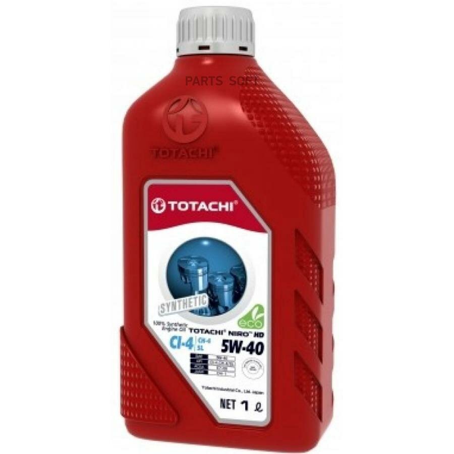 TOTACHI 17801 Масло моторное TOTACHI NIRO HD Synthetic API CI-4/SL 5W-40 пласт. 1л