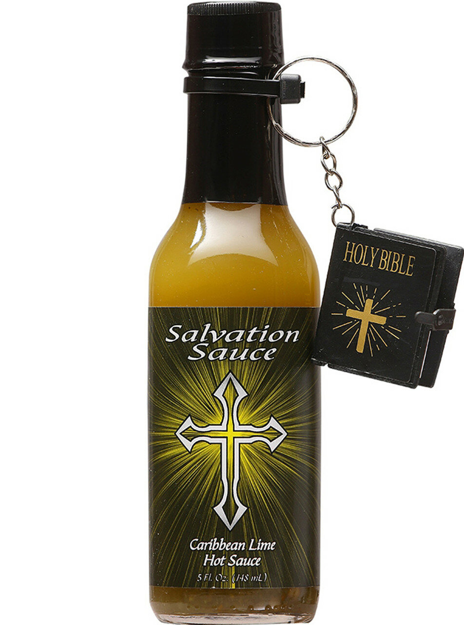 Острый соус Salvation Sauce Caribbean Lime hot sauce with mini Bible