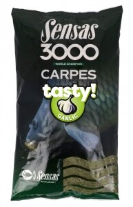 Прикормка Sensas 3000 CARP TASTY Garlic 1кг