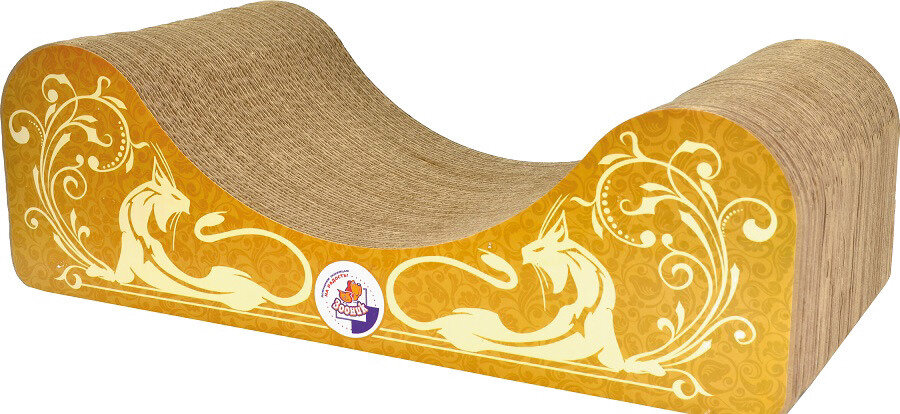 фото Зооник когтеточка-лежанка из гофрокартона (495х230х160)