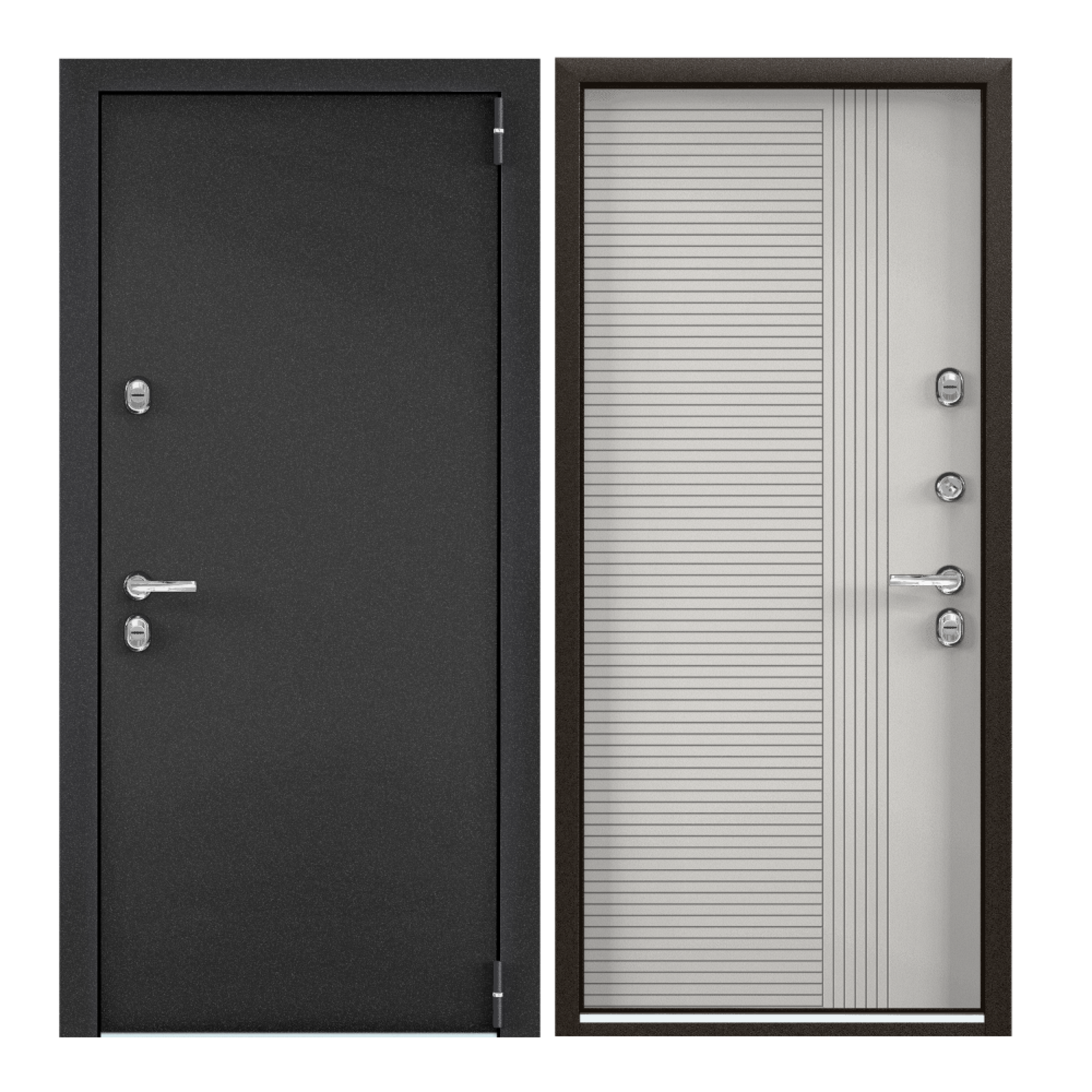 Дверь входная Torex для дома Village advanced 950х2050 левый терморазрыв тепло-шумоизоляция антикоррозийная защита замки 4го и 3го класса темно-серый