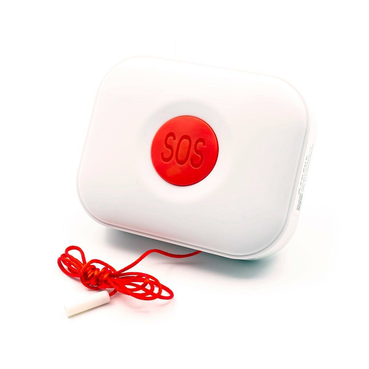 Кнопка GSM-4G SIM для лежачих больных Straz-SOS GSM-MED (N51607TR) - переносная тревожная кнопка для экстренной связи в больнице или дома.