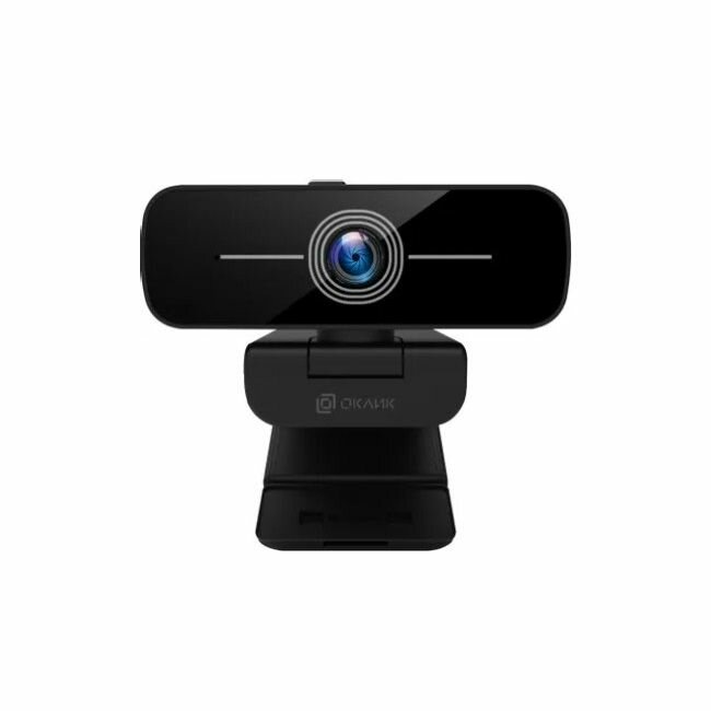 Веб-камера Oklick Оклик черный 2Mpix (1920x1080) USB2.0 с микрофоном