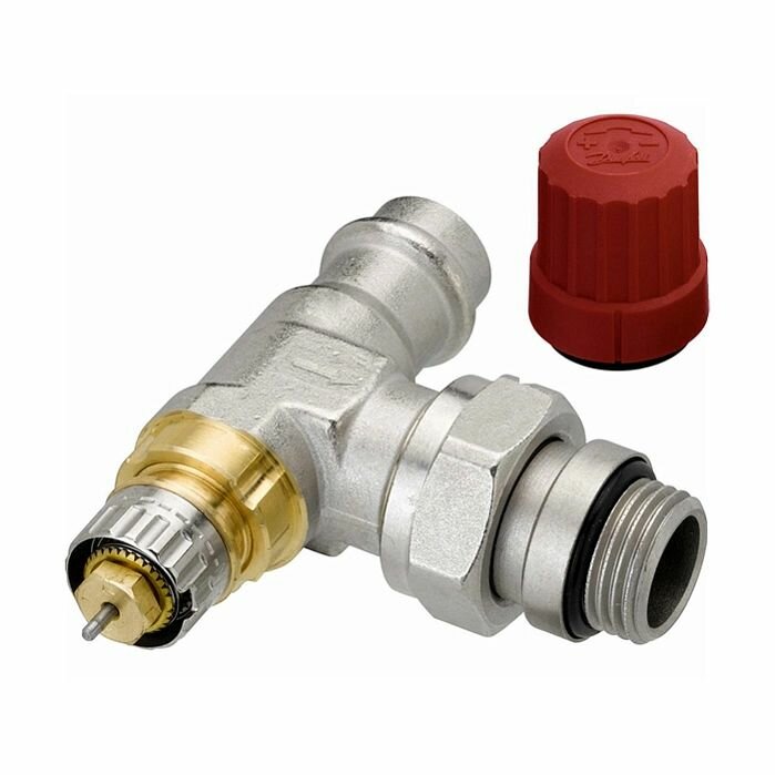 фото Клапан радиаторный термостатический угловой press Danfoss RA-N Ду 15мм Kvs 0,90; 0,04 0,73 куб. м/ч PN10 бар