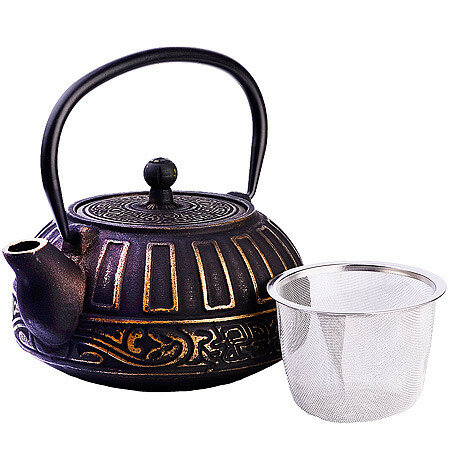 фото 40528 Чайник заварочный с крышкой с фильтром 880мл 3пр чугун MB (х8)