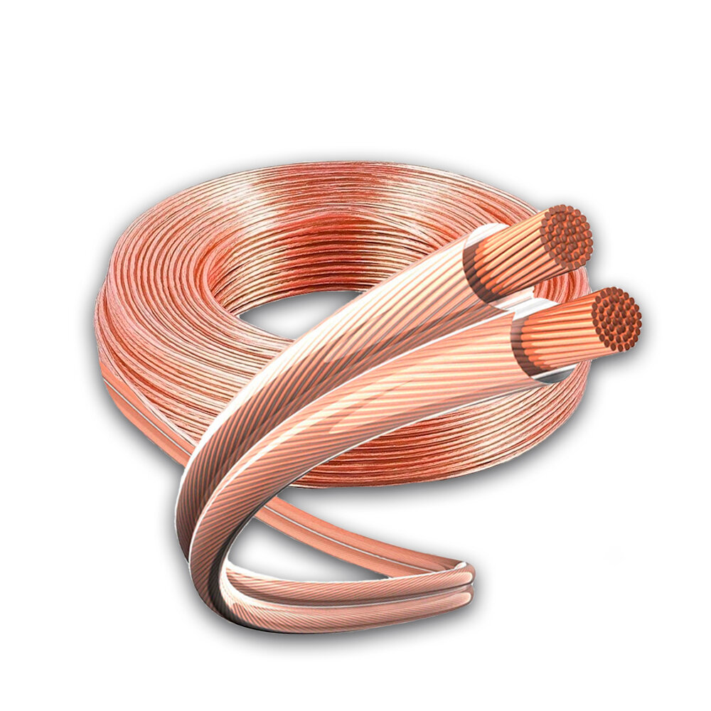 фото Акустический кабель Pro Legend, 2х0,5мм2, прозрачный, медь, Россия, 1 м.