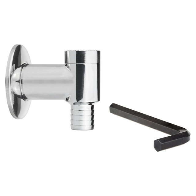 фото Клапан обратный для стиральной машины mpf латунь, хром