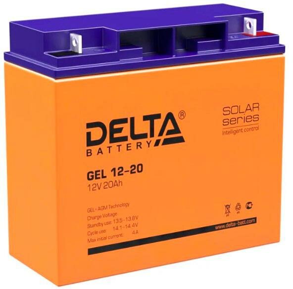 Аккумуляторная батарея DELTA Battery GEL 12-20 12В 20 А·ч