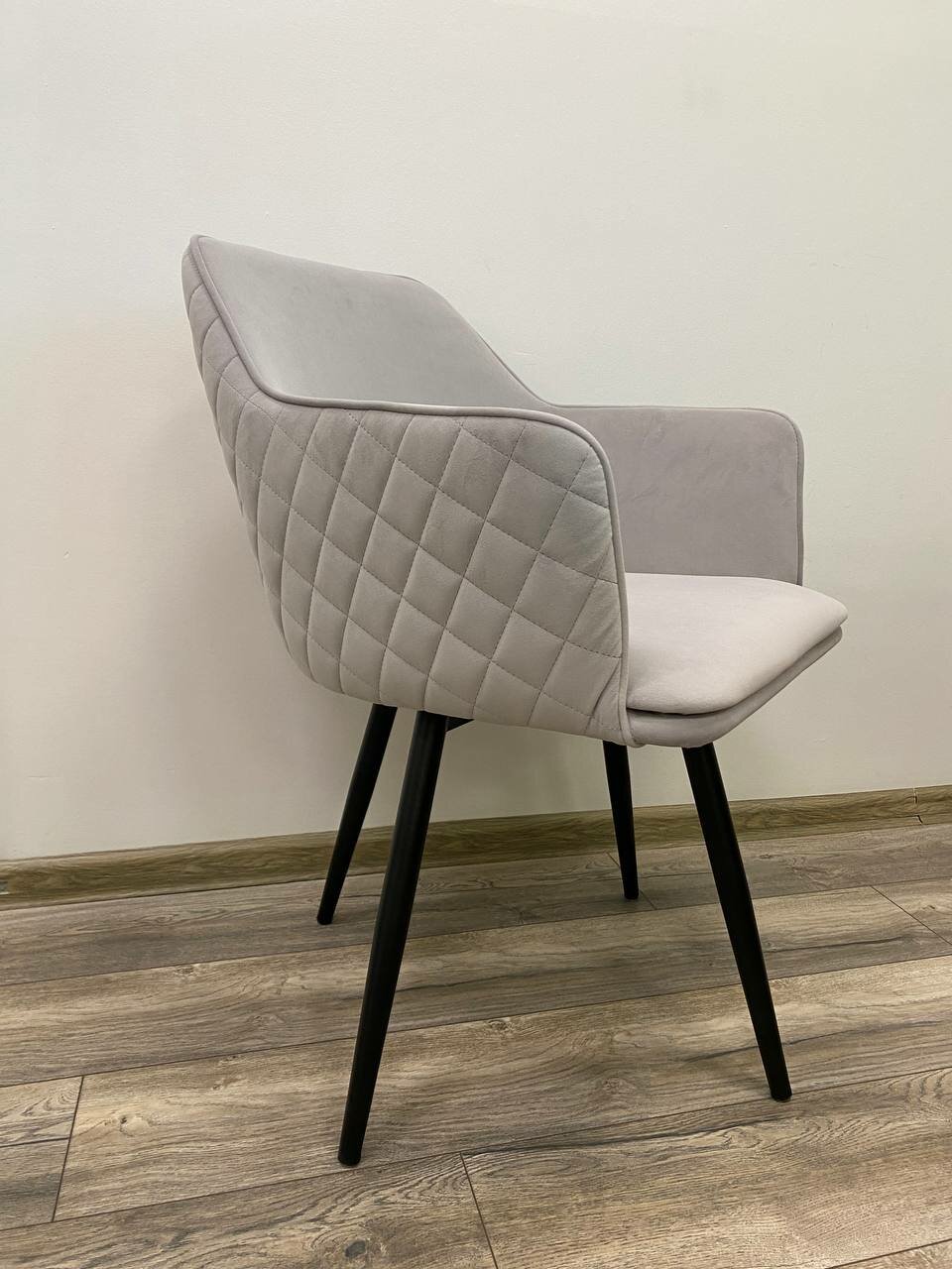 фото Стул FORT 360 град. поворот. B22 Серый, велюр / черный каркас, М-City