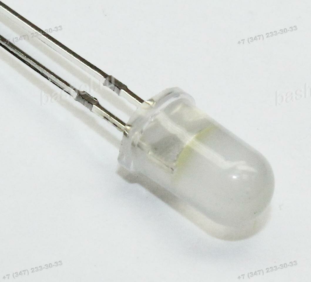 LED DIP 5mm DFL-5AY4SD-12-B Светодиод круглый матовый 5мм жёлтый мигающий 1000mcd 60° 12V