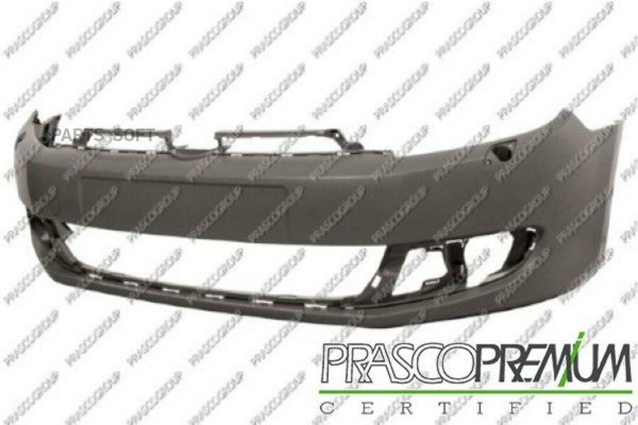 PRASCO VG0381011 Бампер передний (а/м с омывателями фар) Premium / VW Golf-VI 09~