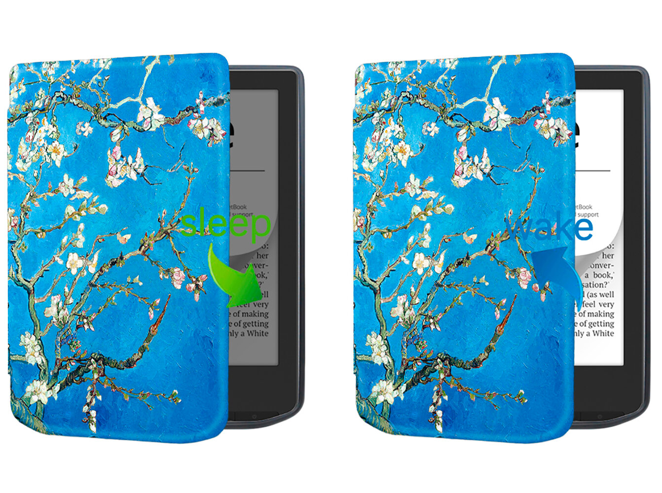 Электронная книга PocketBook 629 Verse Bright Blue, голубой с обложкой ReaderONE Sakura — фото 9