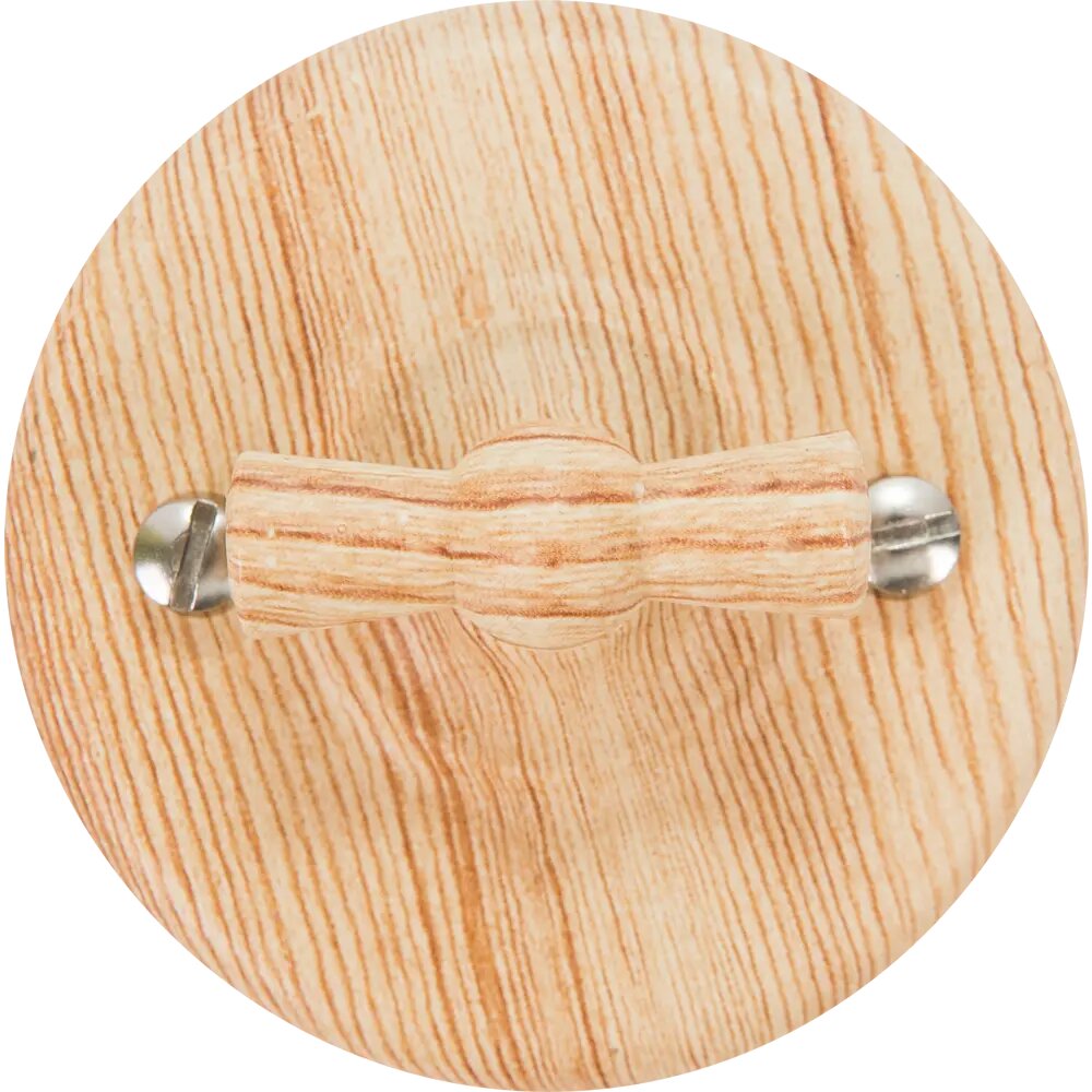 фото Выключатель проходной накладной Electraline Bironi Ретро 1 положение цвет карельская сосна