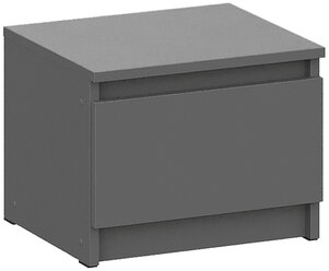 Тумба прикроватная Нонтон Эккервуд графит серый 40.1x34.8x30.6 см
