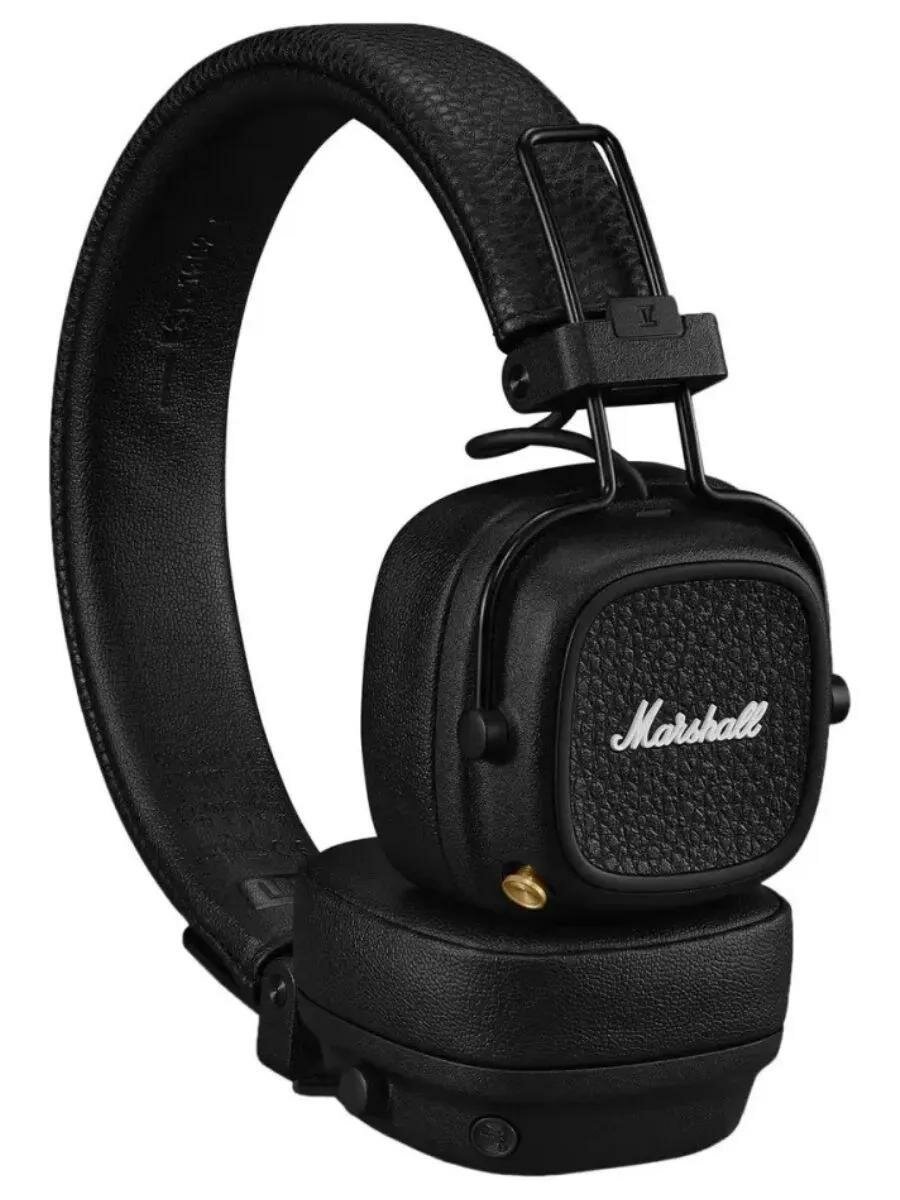 Наушники Marshall Major V Black (Черные), накладные, беспроводные, шумоподавление — фото 4