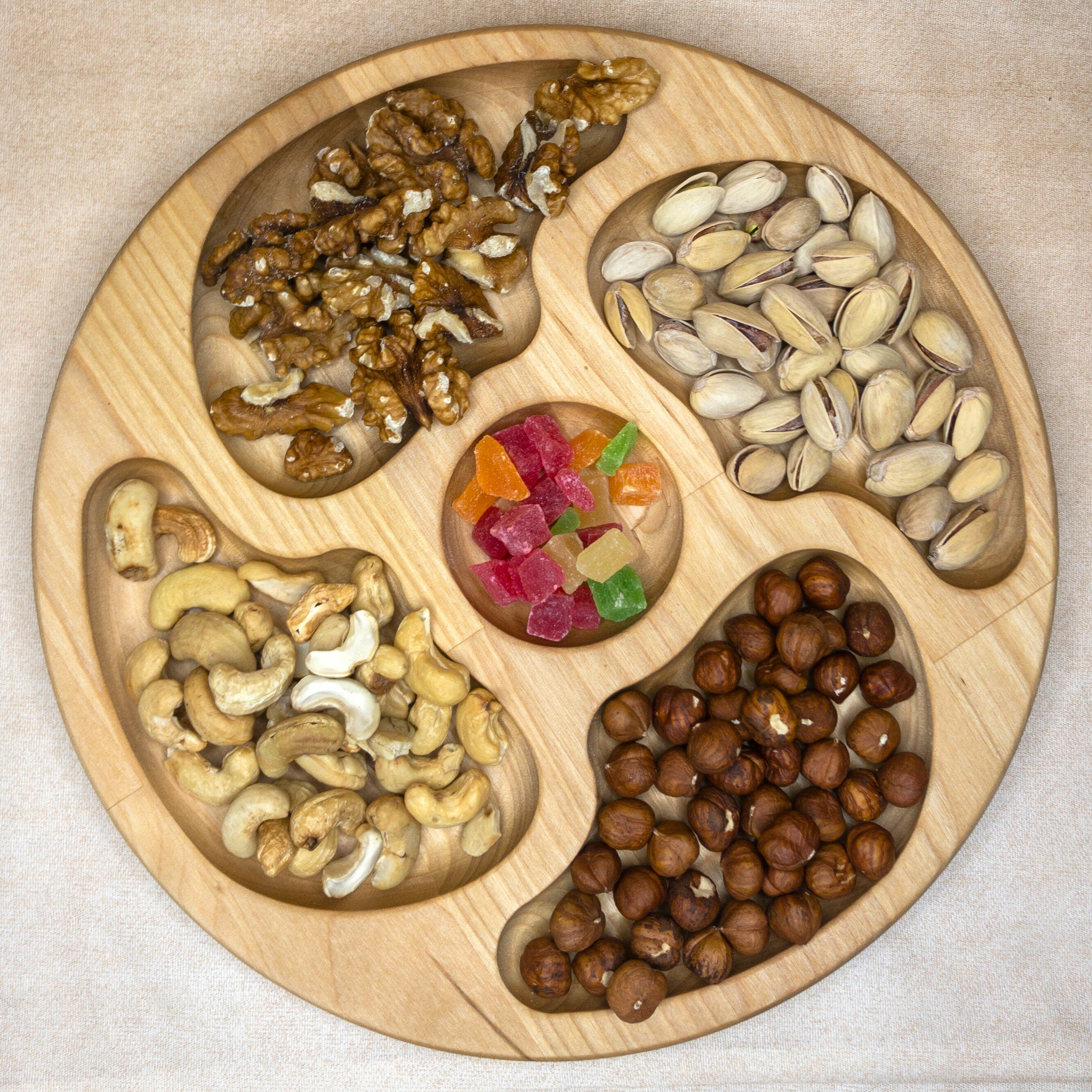 фото Менажница круглая , 5 секций.