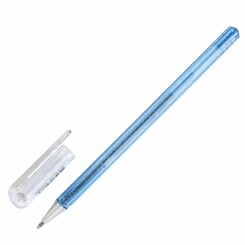 Ручка гелевая Pentel HybridDualMetall 1мм хамел.сине-сер+син&серебK110-DMNX, 1609377