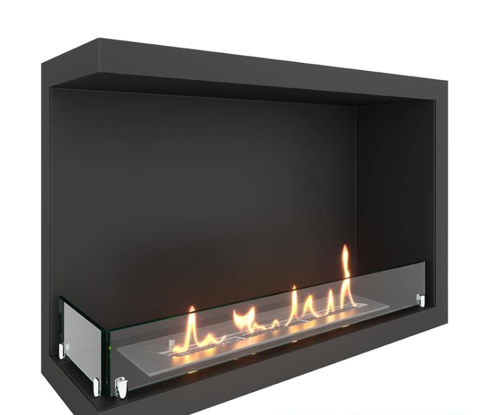 фото Биокамин угловой SteelHeat Leader 700 левый VCF700L-G Стекло