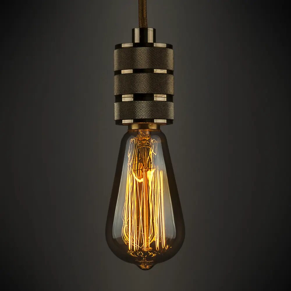 Лампа филаментная Elektrostandard «Эдисон ST64» E27 230 В 60 Вт колба прозрачная с золотистым напылением тёплый белый свет