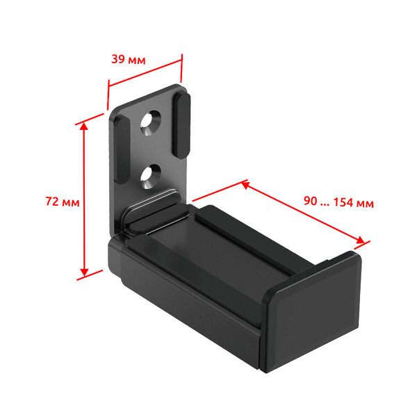 UniTeki SMS16010 черный для саундбара И колонок на стену раздвижной