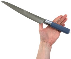 Кухонный нож для нарезки TuoTown Honoria Yanagiba 23 см, сталь German 1.4116, рукоять ABS, силикон, арт.139017
