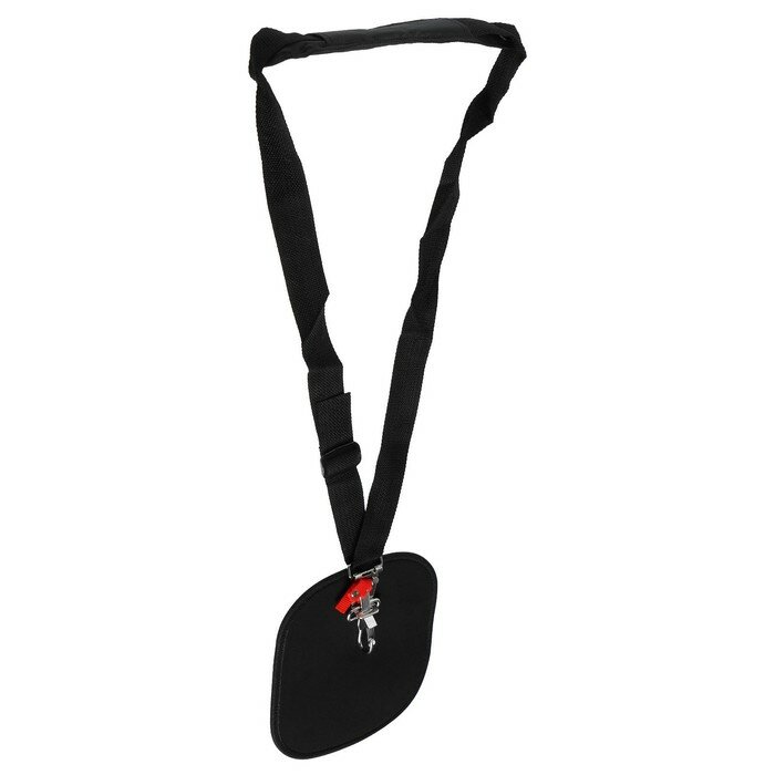 фото Тундра Ремень для триммера тундра, с защитой бедра, универсальный, быстросъемный карабин