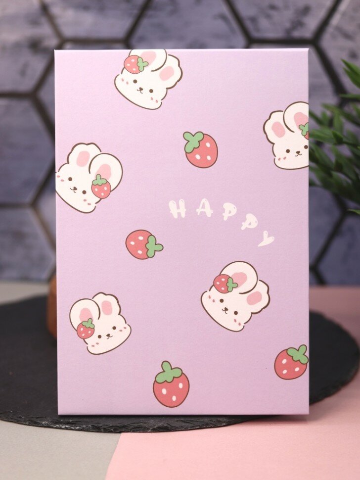 фото Зеркало "Happy bunny", purple