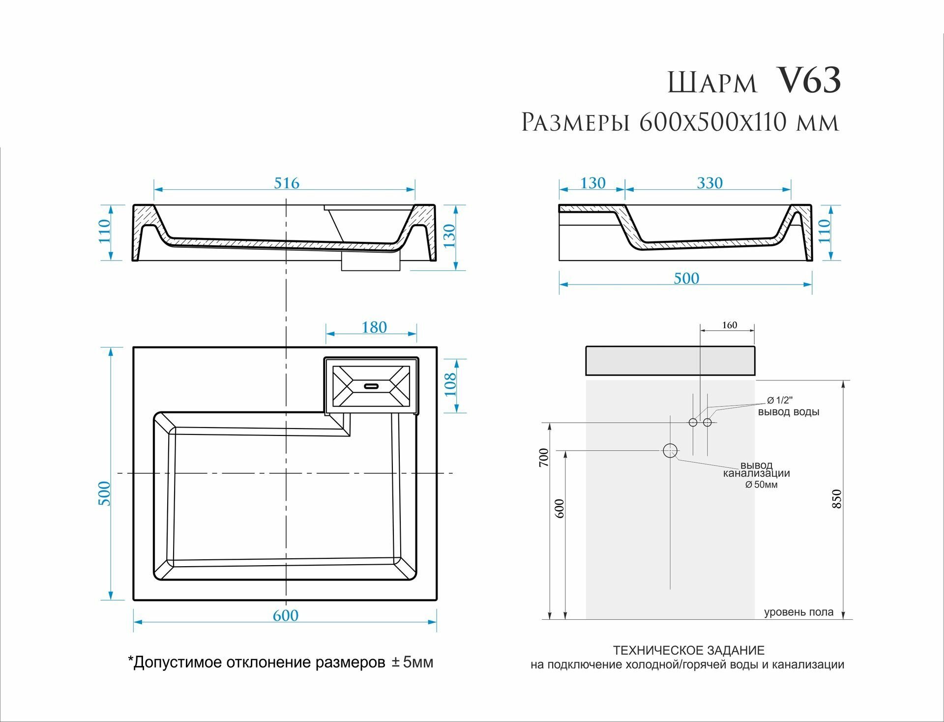 Стиральная машина под раковину Indesit IWUB 4105 с раковиной Шарм 50 - фотография № 3