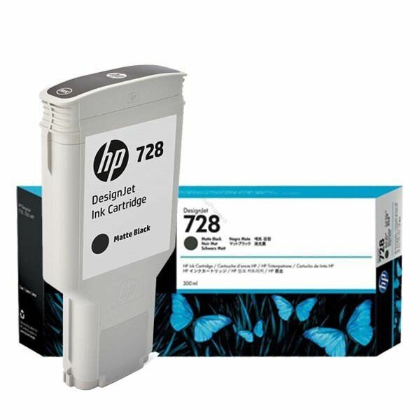 Картридж HP F9J68A (728) черный матовый