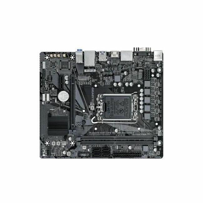 Материнская плата Gigabyte Socket 1700, Intel®H610, 2xDDR4-3200, D-SUB+DVI-D+HDMI+DP, 1xPCI-Ex16, 1xPCI-Ex1, 4xSATA3, 1xM.2, 8Ch Audio, GLan,