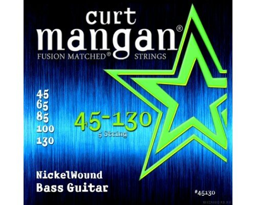 Curt Mangan Nickel Wound 5-String Bass Set 45-130