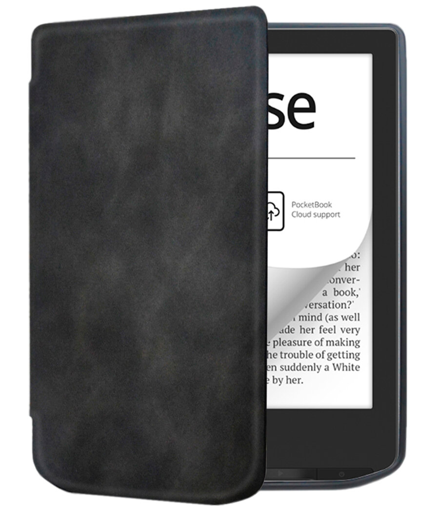 Электронная книга PocketBook 629 Verse серый с обложкой ReaderONE Black