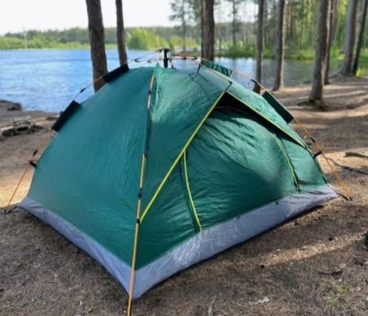 фото Палатка-автомат 3-4-местная Турист 2073 2x2m зеленая