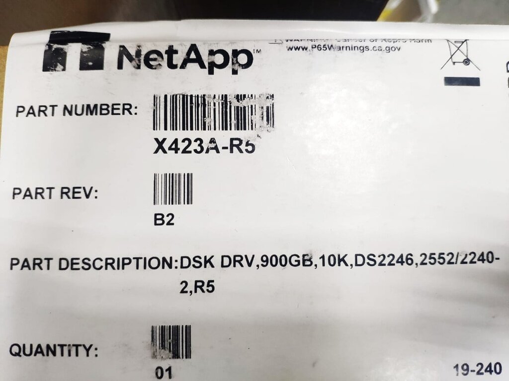 Жесткий диск NetApp X423A-R5 108-00222 00V7529 900GB 10K 6G 2.5" SAS HDD Drive DS224C DS2246