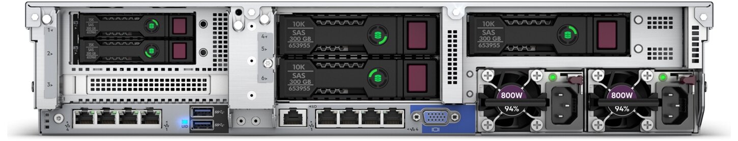 Сервер HPE ProLiant DL380 Gen10 P19720-B21-C011 форм-фактор 2U/Intel Xeon Gold-6226R(29GHz)/384GB DDR4-2933 RDIMM/ 24x25"