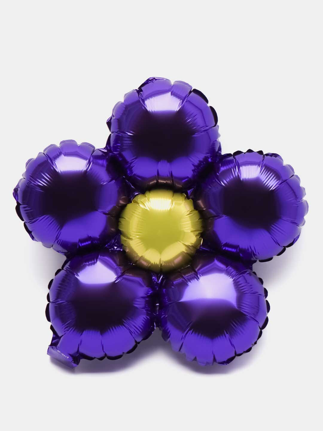 Воздушный фольгированный шар в форме цветка Ромашка, Цвет Фиолетовый