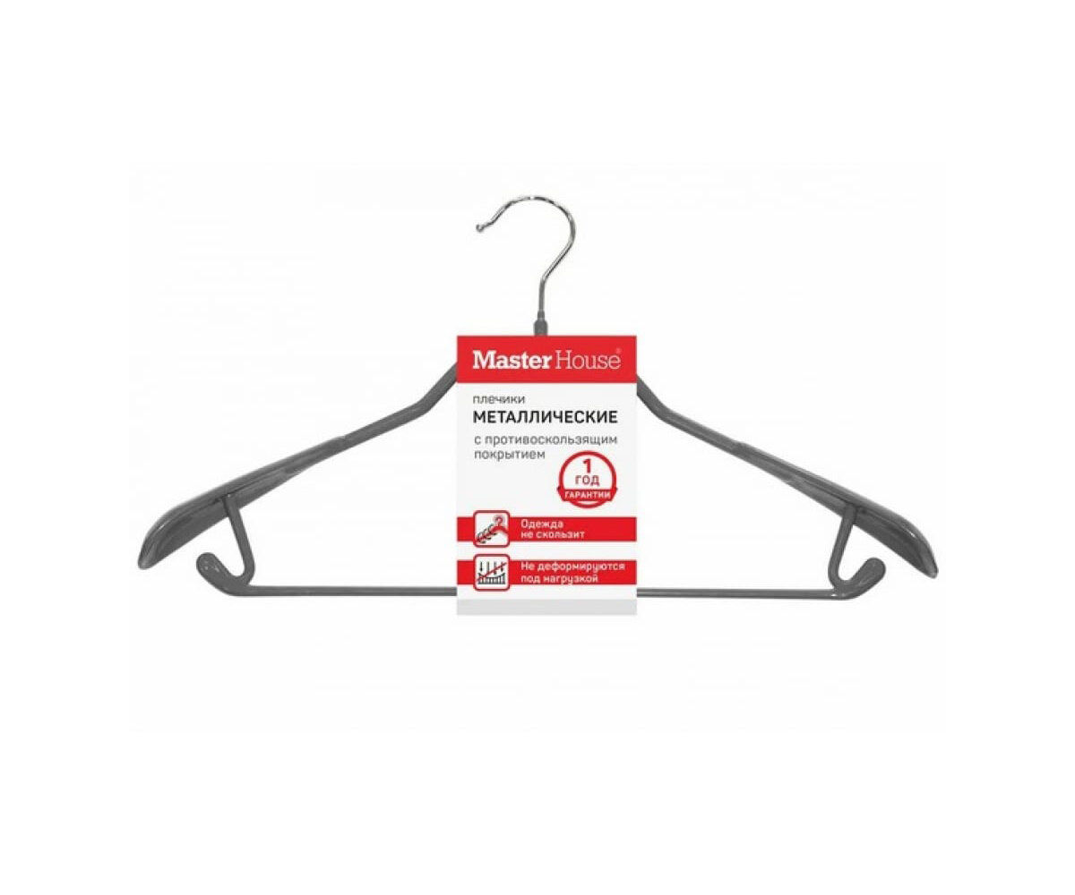 фото Вешалка Мастер Хаус Стефани с противоскользящим покрытием 60526 серый