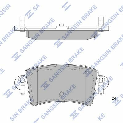 SP1895 колодки дисковые задние Nissan Interstar 02 gt Opel Movano Renault Master 00 gt