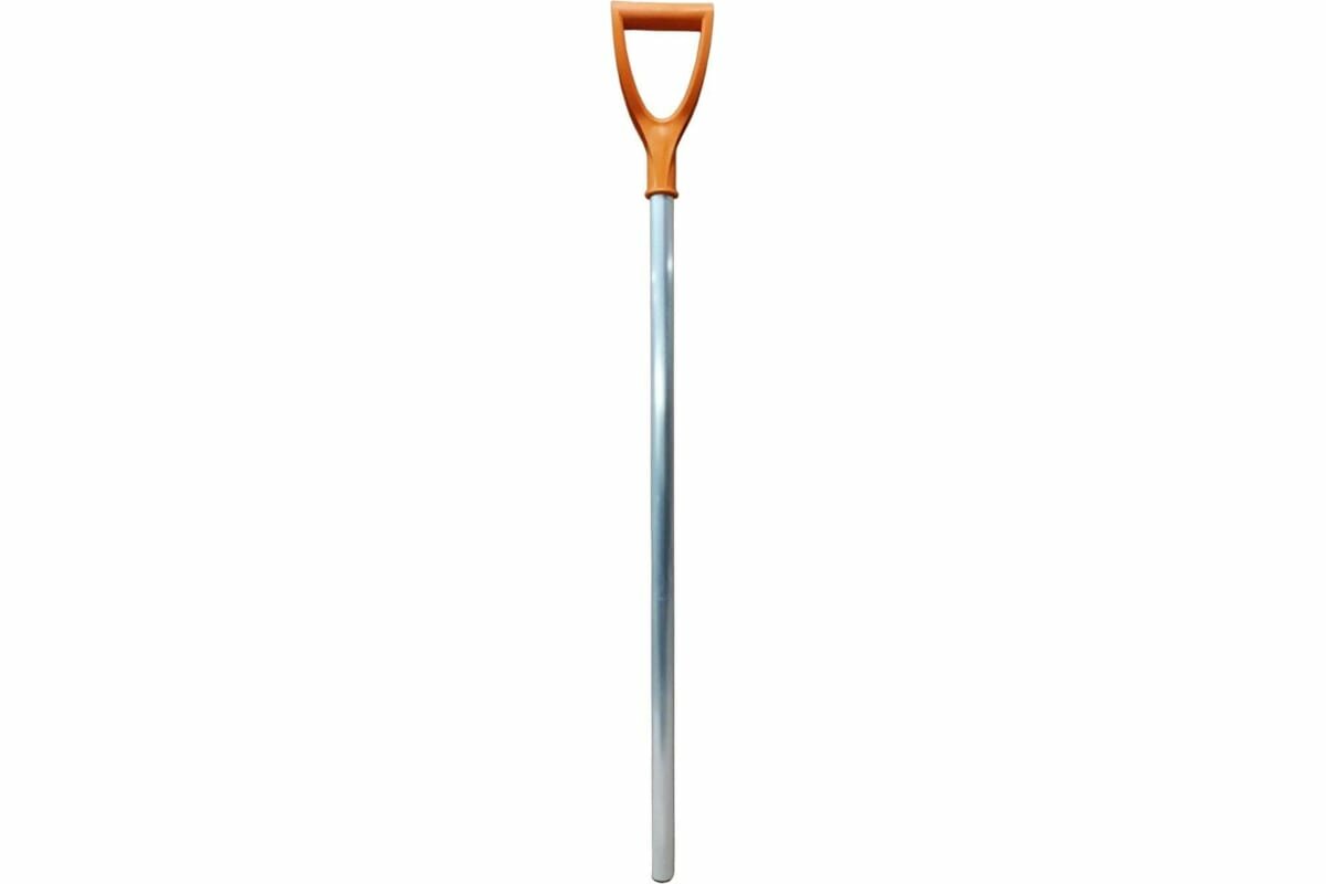 LWI Черенок для лопаты алюминиевый 100см d32мм с ручкой V образной ORANGE (Р1) LWI-Ч3