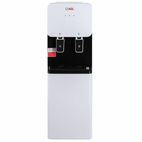 Кулер для воды AEL LD-AEL-85C, напольный, нагрев/охлаждение электронное, шкаф, 2 крана, белый, 00395