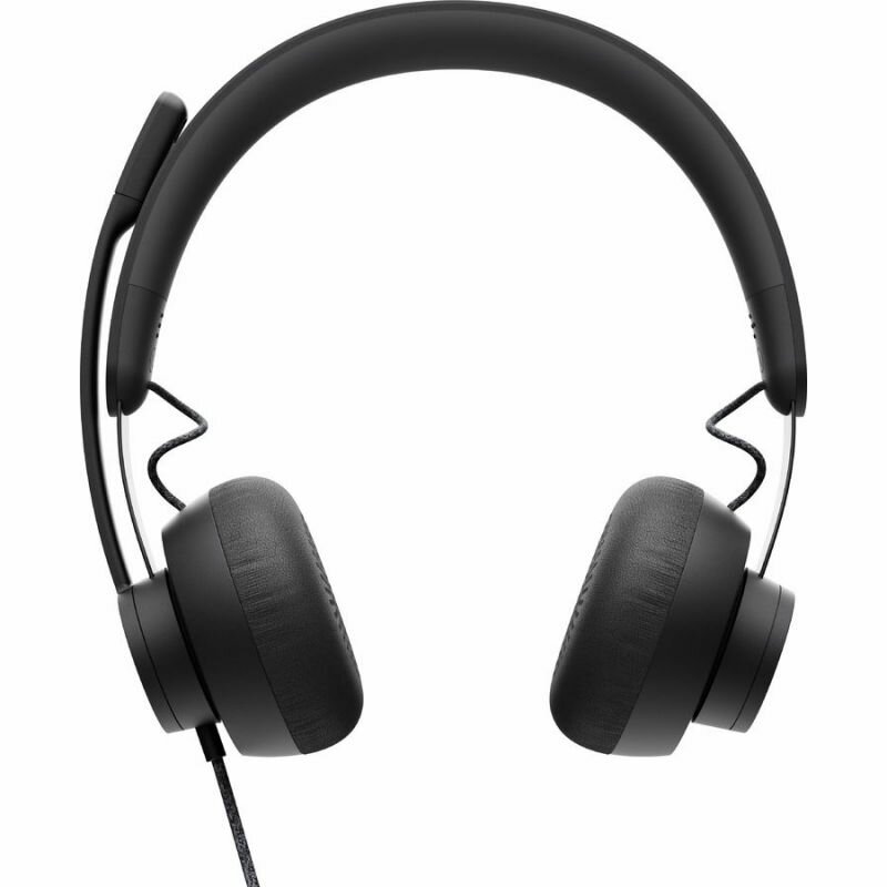 Гарнитура LOGITECH Zone Wired UC, для компьютера, накладные, черный матовый [981-000875] - фото №2