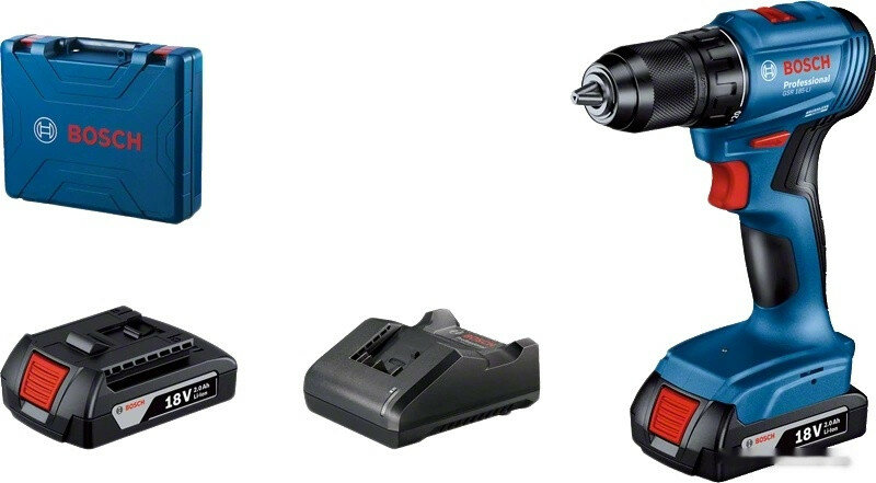 фото Дрель-шуруповерт Bosch GSR 185-LI Professional 06019K3000 (с 2-мя АКБ, кейс)