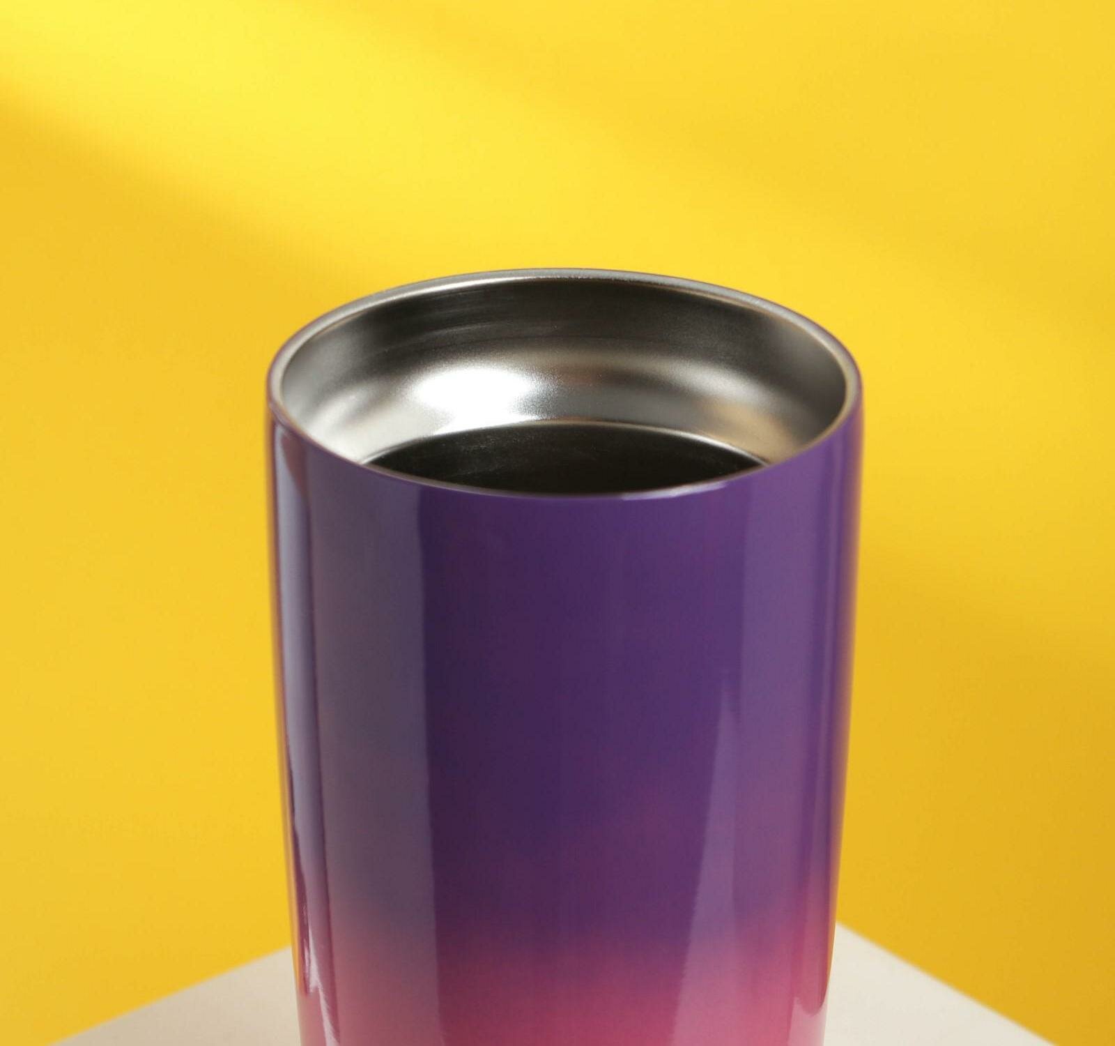 Термостакан металлический "Мотылек", 550 мл, сохраняет тепло 4 ч - фотография № 5